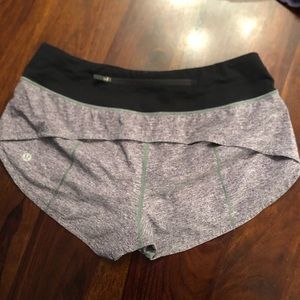 Grey lululemon speed up shorts